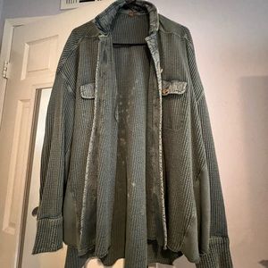 Free people scout jacket in green